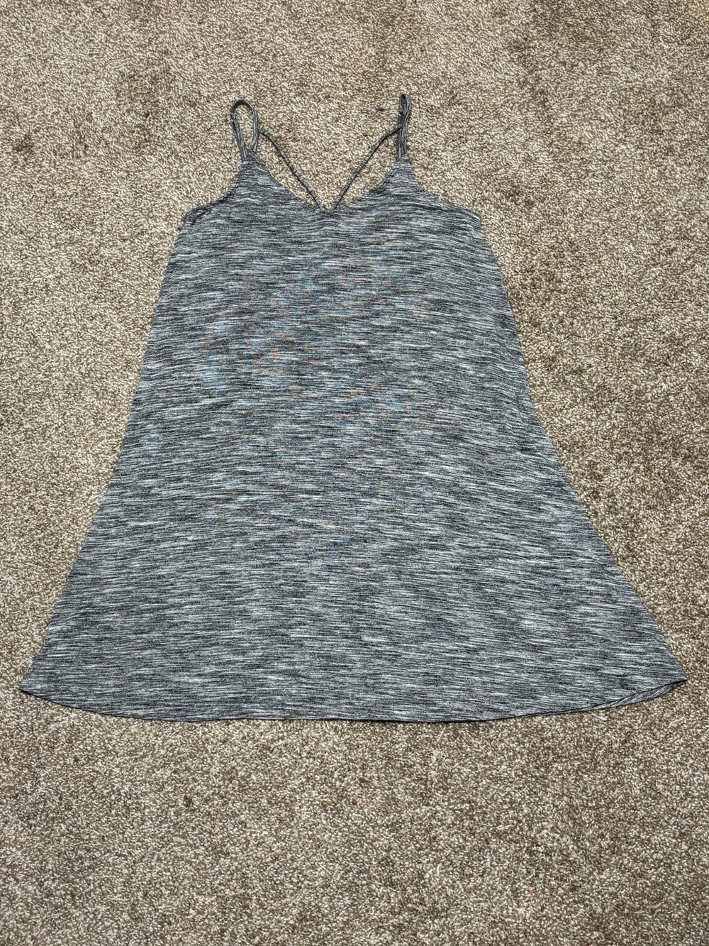 Hollister Gray Space-Dye Midi Slip Dress